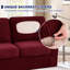 Stretch Separate Box Cushion Armchair Slipcover-1439288733