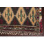 Tapis multicolore noué à la main de conception unique 9 pi 2 po x 12 pi 9 po