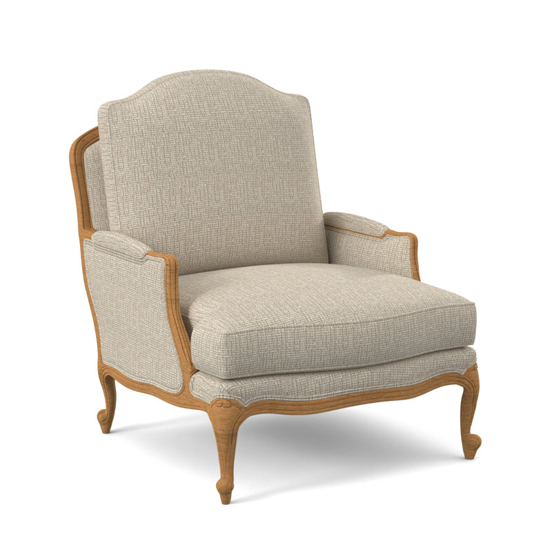 St. Helena Sunbrella® Boucle Armchair, Stepping Stones Ivory, Amber