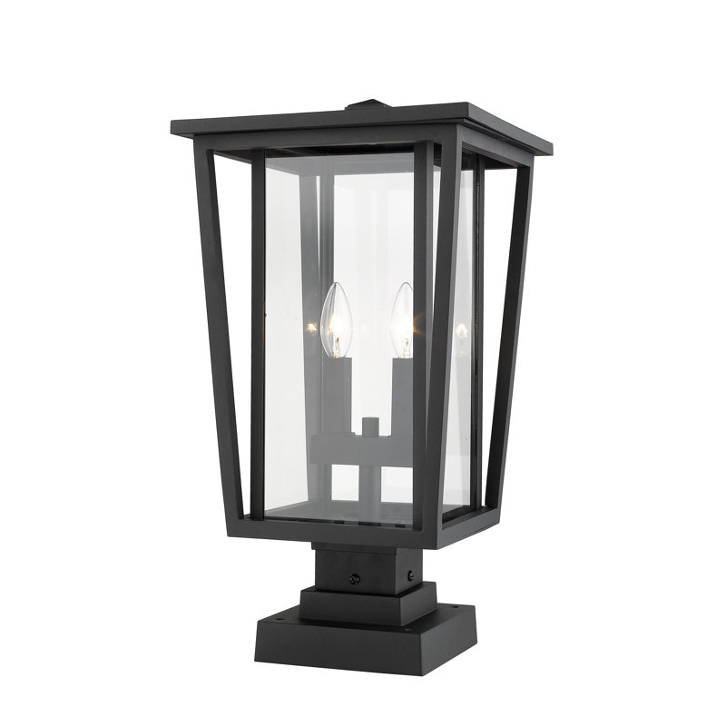 Luminaire suspendu à 2 lumières Amreet, Noir