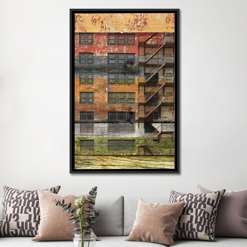 « build iii » par irena orlov, reproduction de photo sur toile tendue, H 60 po x l 40po x P 1,5 po, Toile avec cadre noir