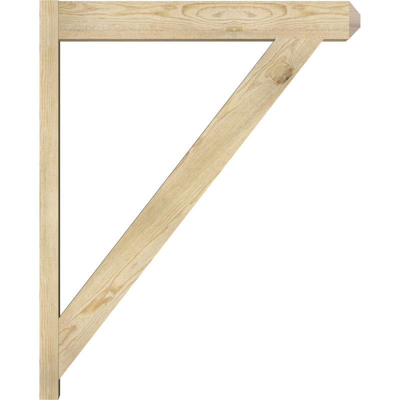 Artisan traditionnel en bois rustique, P 34 po x H 42 po, Sapin Douglas de 6 po (sciage brut)