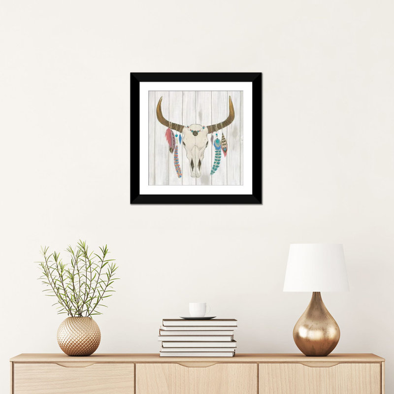 « bohémiening i », impression sur toile tendue, Papier d'art encadré noir, Blanc, H 24 po x l 24 po x P 1 po
