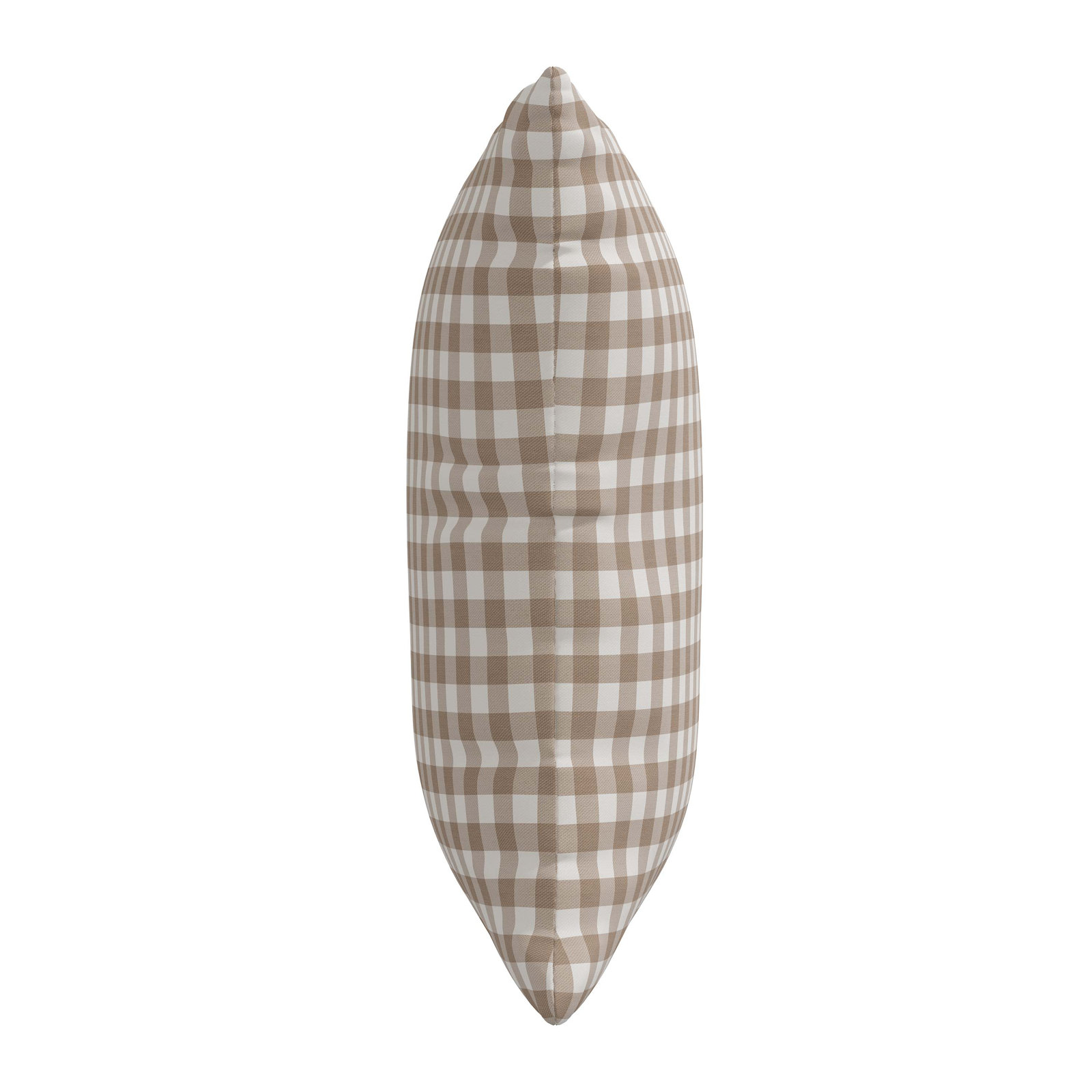 Arkins Plaid Cotton Throw Pillow, Feather, 18