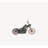 8" Black Metal Hand Painted Model Motorcycle Tabletop Sculpture