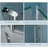 Shower Door 32'' - W x 72'' H Door Frameless Shower Door with-101851997