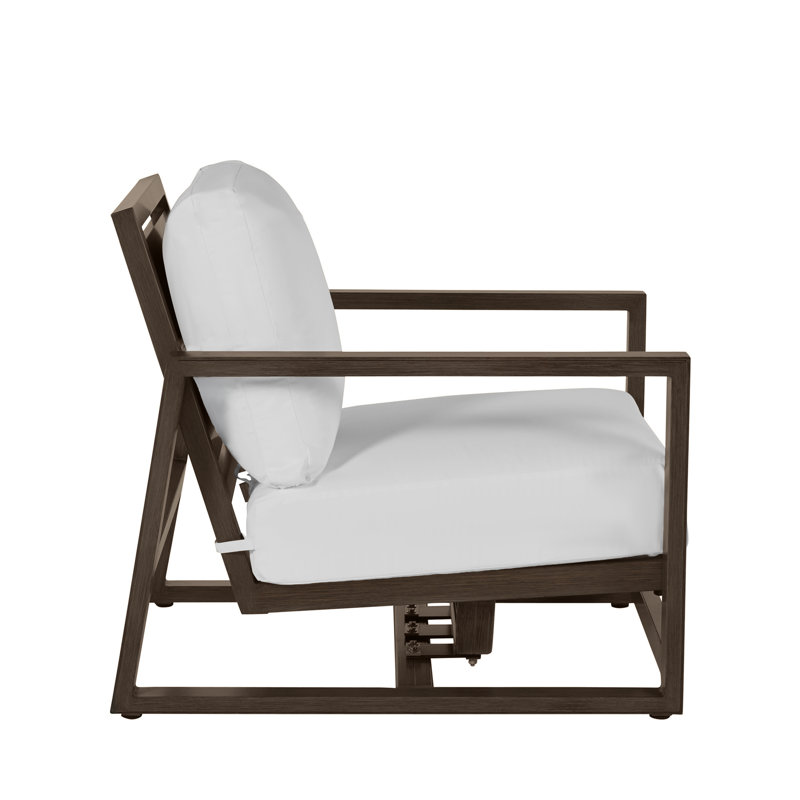 Avondale Patio Lounge Chair with Cushions, No Welt + Standard Fill, Bali Pearl, Oak