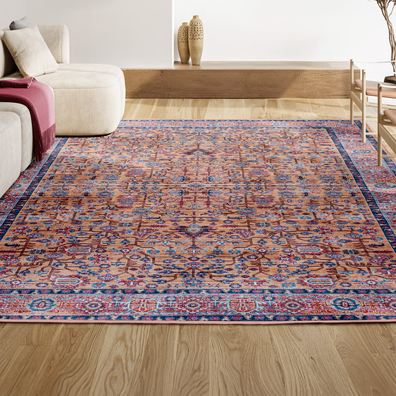 Tapis multicolore Adalhi, Rectangle 3 pi 11 po x 6 pi