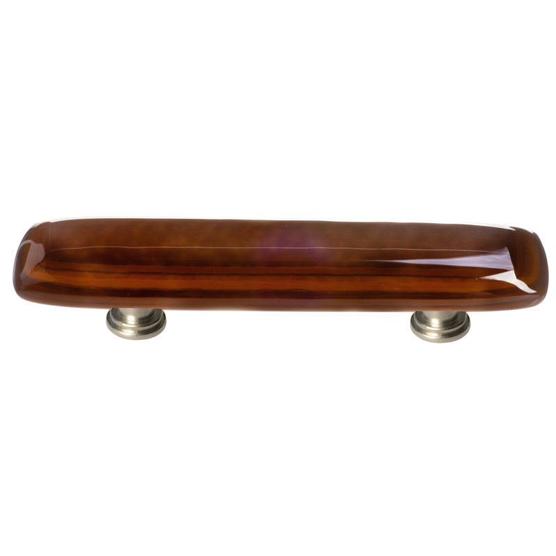 Stratum 3" Centre to Centre Bar Pull, Woodland/Umber, Satin Nickel