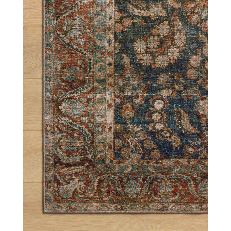 Chris Loves Julia x Loloi Jules Ocean/Spice Area Rug