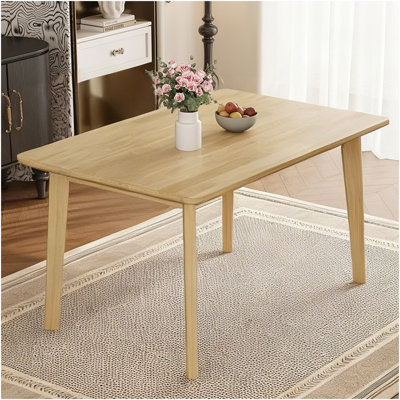 Table de salle à manger Rustic Farmhouse - Structure en bois, table de salle à manger rétro, minimaliste