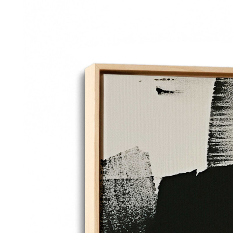 Impression sur toile gris anthracite Whisper III, H 18,75 po x l 12,75 po x P 1,75 po, Cadre américain en érable flottant