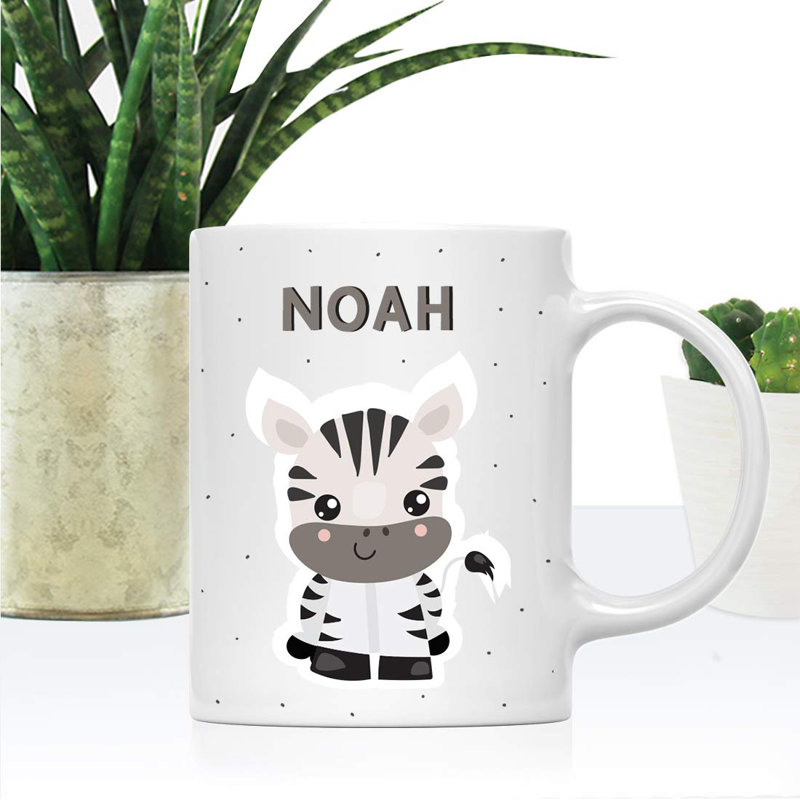 Grande tasse à café zèbre pour enfant Villalobos, Oui