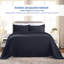 Ensemble de couvre-lit et taies décoratives 100 % coton texturé à médaillon de style moderne et contemporain Swanton-113476016-113476022