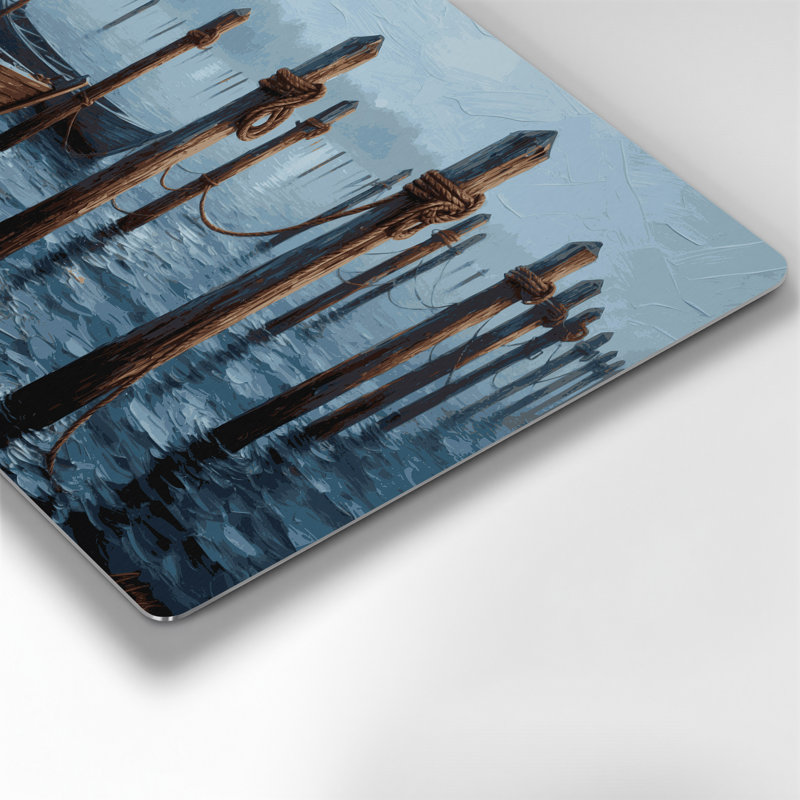 Art mural bleu nautique