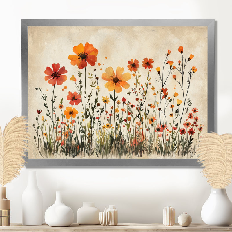 Iverson - Floral Wall Art, H 24 po x l 32 po, Wrapped Canvas, Ne s’applique pas