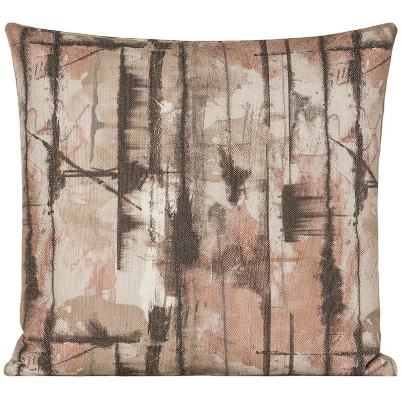 Housse et insert de coussin carré en mélange de coton , 16 po x 16 po
