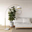 Lampe sur pied à arc 92 po à intensité variable Luna Bella-348735901