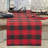 Red Buffalo Plaid Collection Classic Checked Cotton Blend Table Runner-269090239