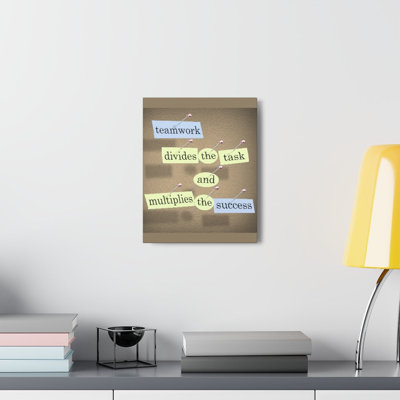 Teamwork Multiplies The Success - Wrapped Canvas Print