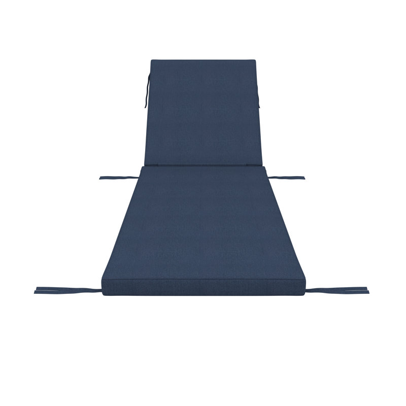 Sunbrella® Outdoor Chaise Cushion, Sunbrella® Spectrum Indigo, 23" W x 75" D