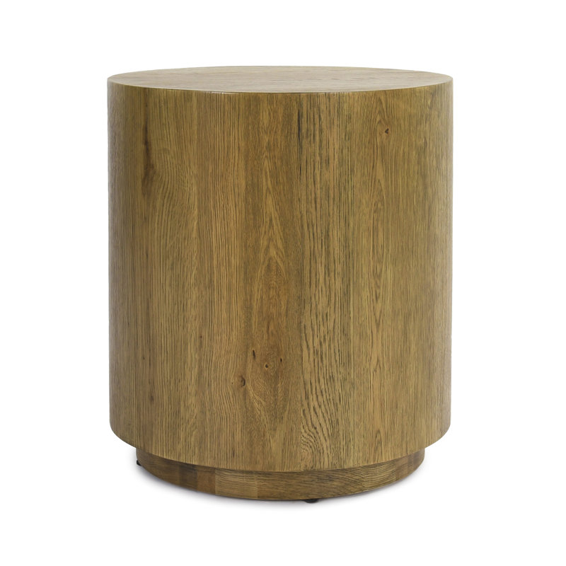 Layne 20" Round End Table, Light Brown
