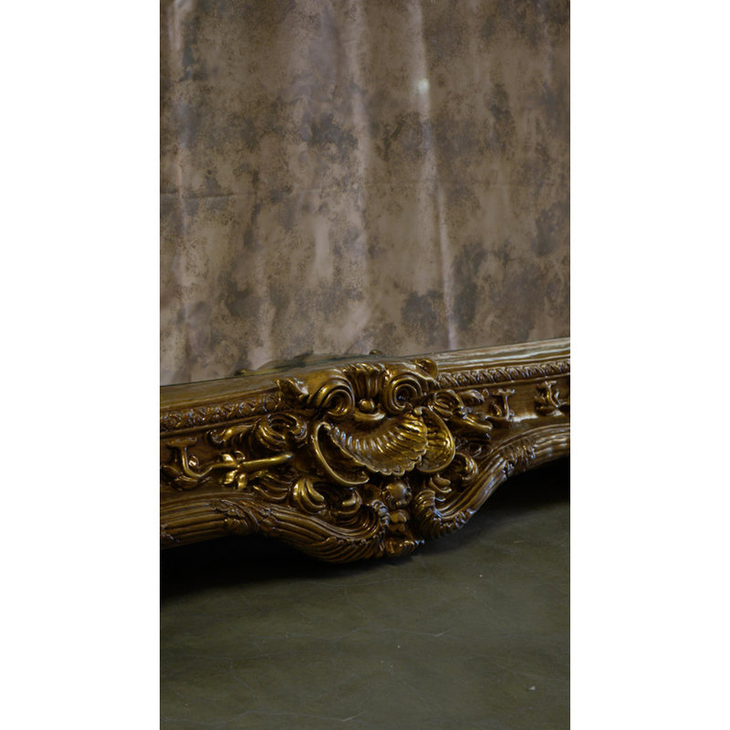 Solid Wood Rectangle Mirror, Bronze