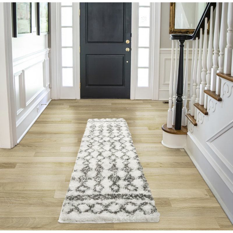 Nautica Taza Machine Washable Puffy Shag Rugs, Runner 1'8" x 5'