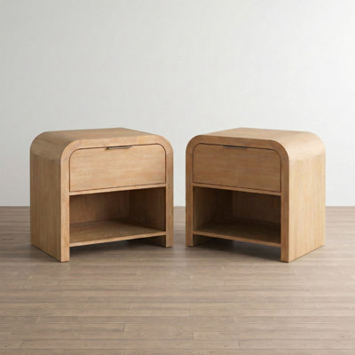 Beaucet 28"W Wood Nightstand Set
