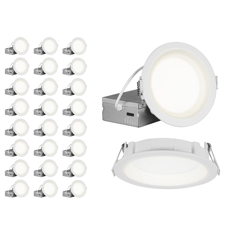 Relsr 4 po Luminaire rond rond à DEL sélectionnable (paquet de 24)