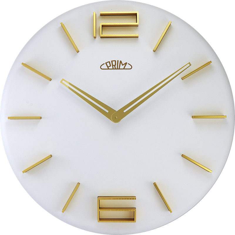Wall Clock, White/Silver