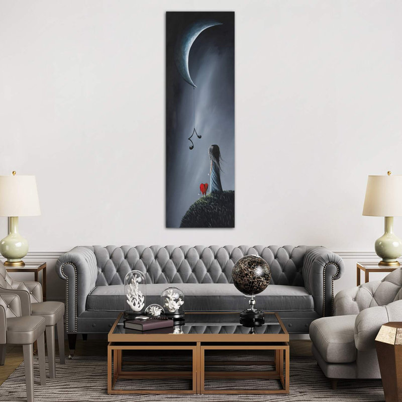 «It's Feel Your Love Song», reproduction d'art panoramique, H 60 po x l 20 po x P 1,5 po, Toile tendue