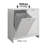 Hidden Tilted Laundry Hamper With 2 Removable Baskets | Bathroom Storage Cabinet & Free-standing Organizer | Sturdy Mdf Construction | White