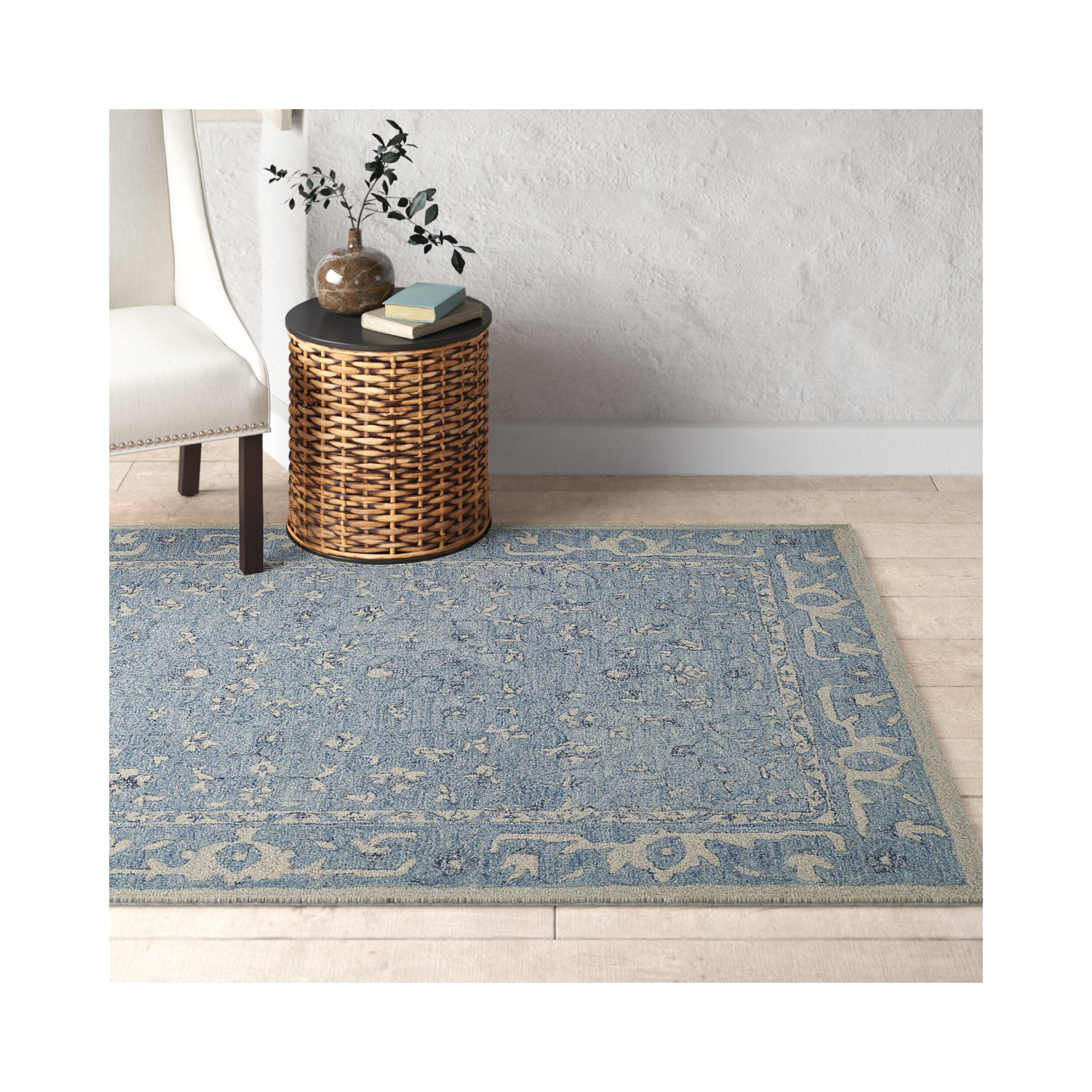 Handmade Wool Rug, 5" W x 8" L