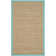 Auckland Bamboo Slat/Seagrass Natural/Teal Area Rug