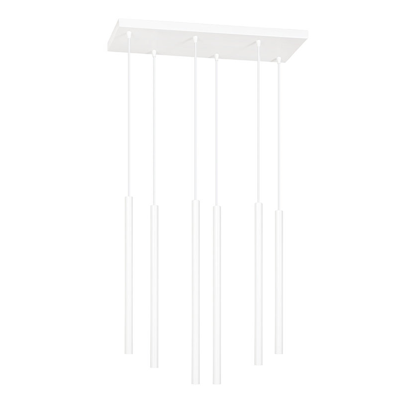 Anna-Leigh 6 - Light Cluster Pendant, White