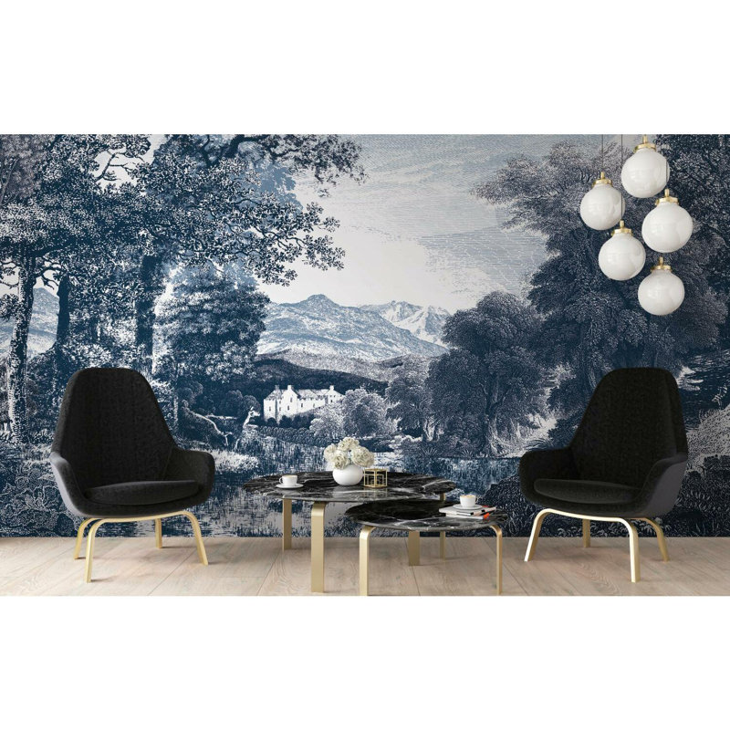 Panneau mural 6 panneaux Scenic L 10,2 po x l 151,5 po, Marine