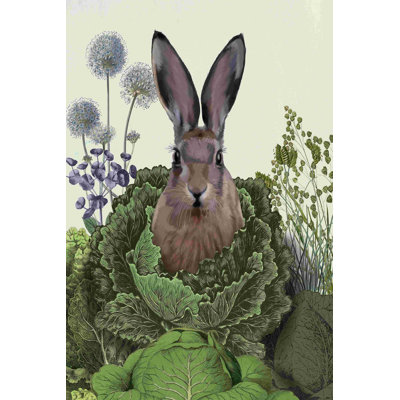 " Cabbage Patch Rabbit 1 " by Fab Funky Painting Print
