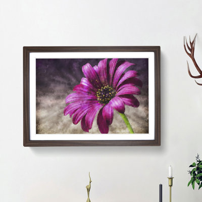 Purple Daisy - Picture Frame Painting Print