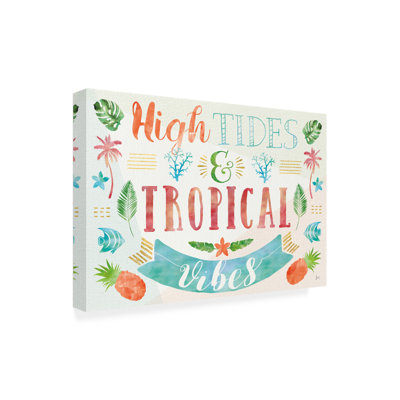Toile d'extérieur Helban Jess Aiken «Words of Paradise I»