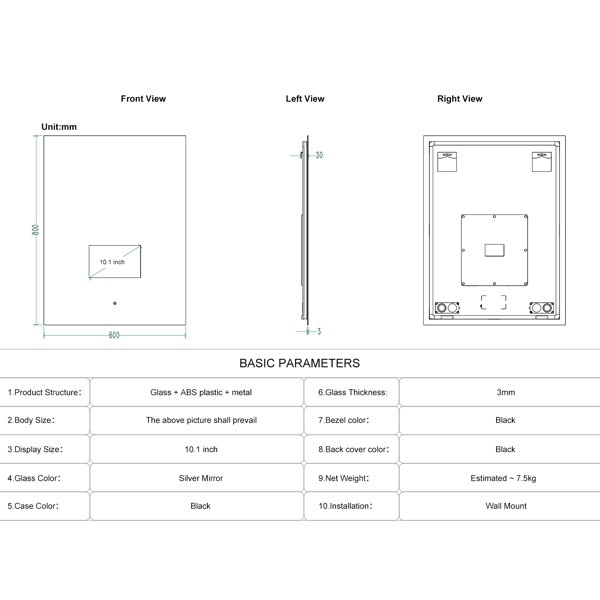 Dimensions du produit