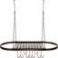 Support à casseroles suspendu ovale avec crochets Sorbus, brun-1861515451-1851042441