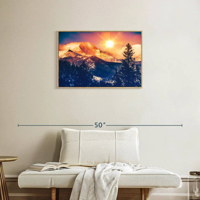 Colorado, Cadre flottant en bois naturel, 31 po x 21 po