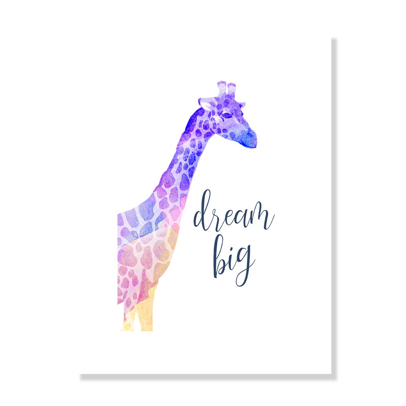 Impression sur papier Rolled Dream Big, H 36 po x l 24 po x P 1 po