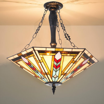 Tiffany 5 - Light Dimmable Geometric Chandelier