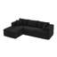 Canapé modulaire de 105 po avec canapé en forme de L et canapé-lit modulaire sans dossier de 105 po-1693997497-1693997502