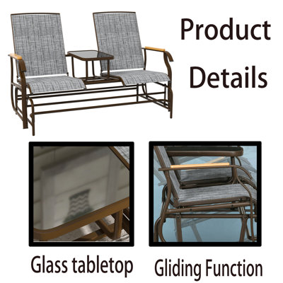 Lavere 58'' Wide Rectangle Steel Loveseat