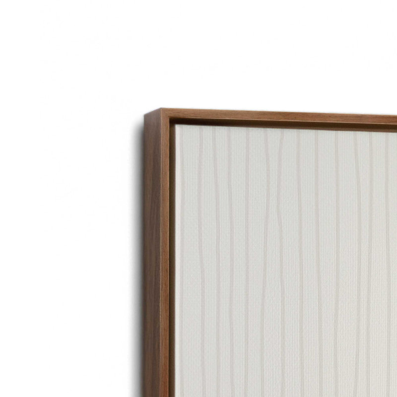 «Lennetta XVII White» par Lisa Audit, reproduction d'art sur toile, H 31,5 po x l 31,5 po, Brun