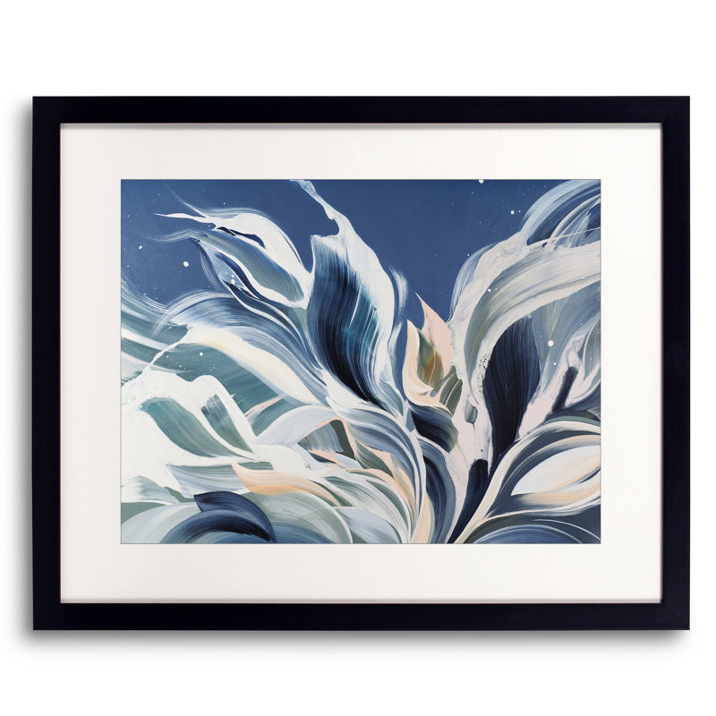 Ease Of Tides Print by Novi Lim, Black Framed Paper, 25.2" H x 31.2" W