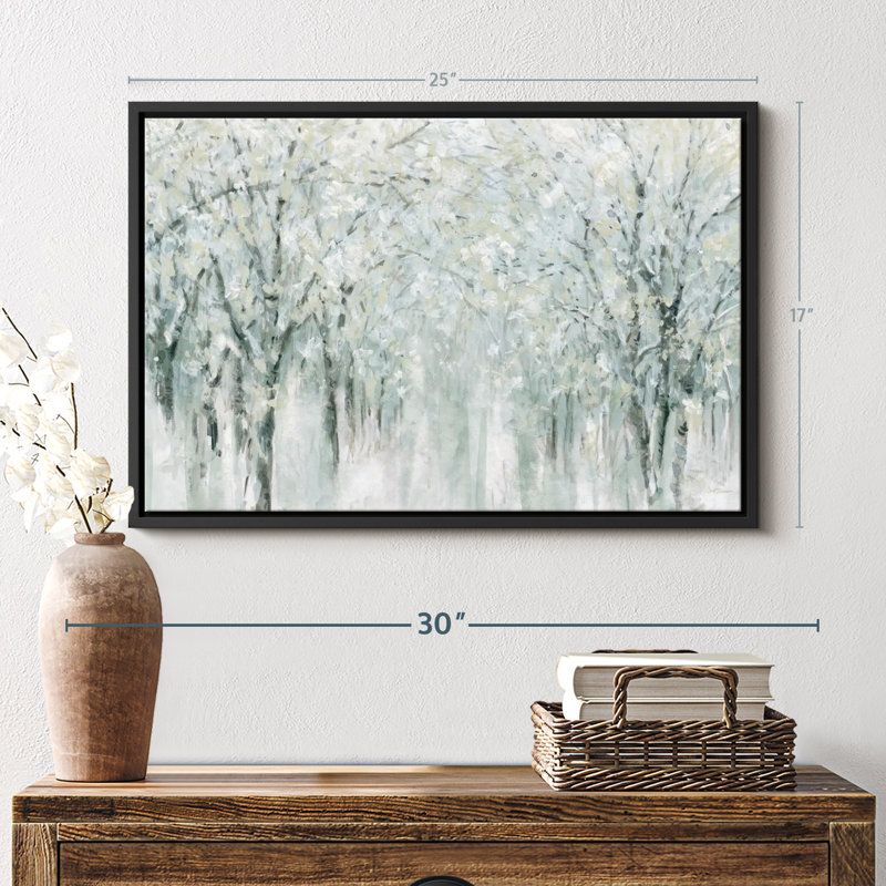 Cold Winter Mist Canvas Print, 17" H x 25" W